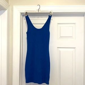 Royal blue medium body fit dress